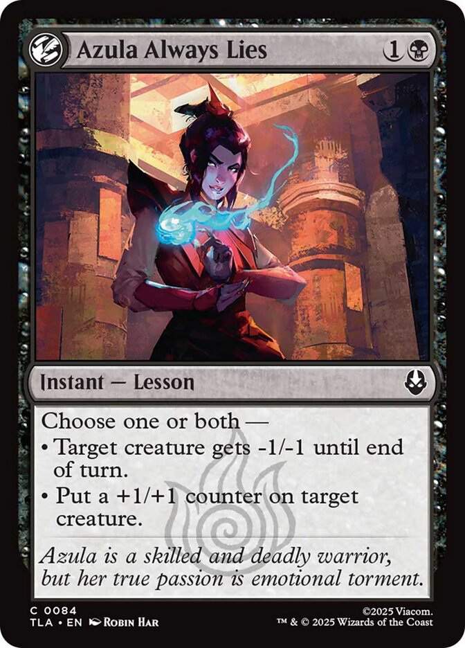 Azula Always Lies front