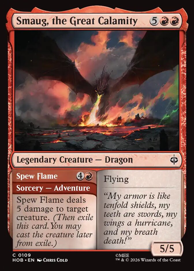 Smaug, the Great Calamity // Spew Flame front