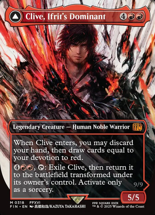 Clive, Ifrit's Dominant // Ifrit, Warden of Inferno front
