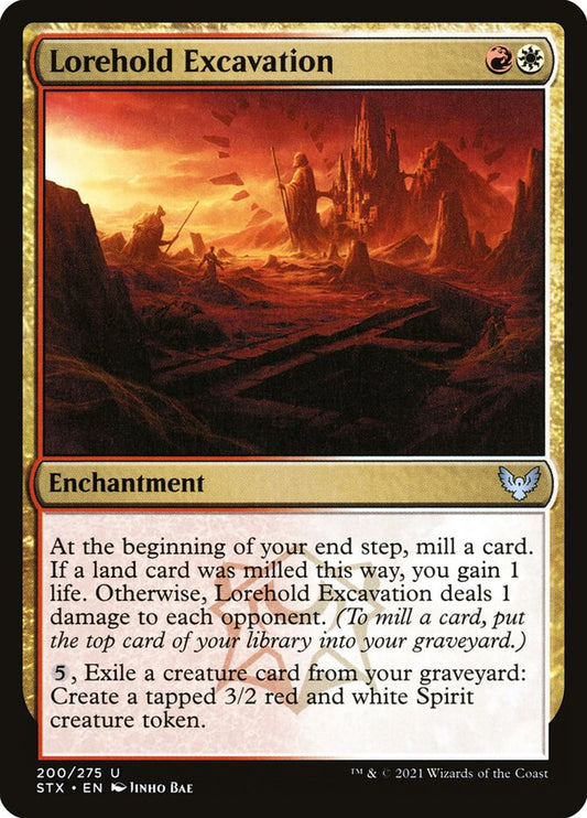 Lorehold Excavation front