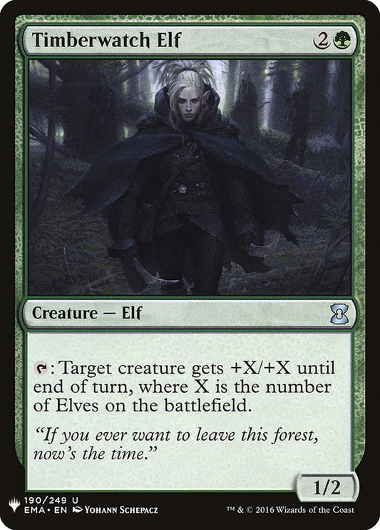 Timberwatch Elf front