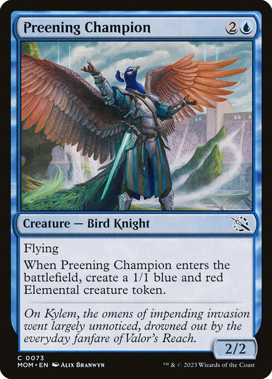 Preening Champion front