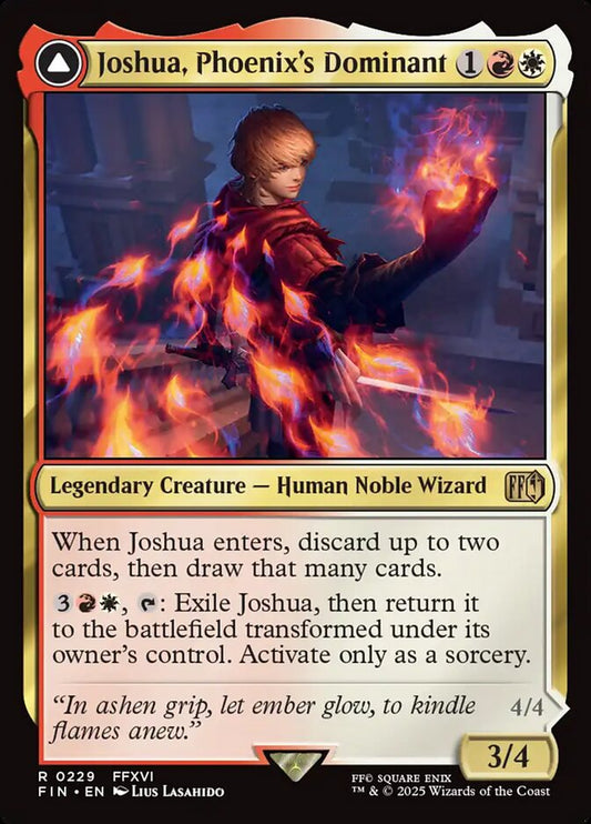 Joshua, Phoenix's Dominant // Phoenix, Warden of Fire front
