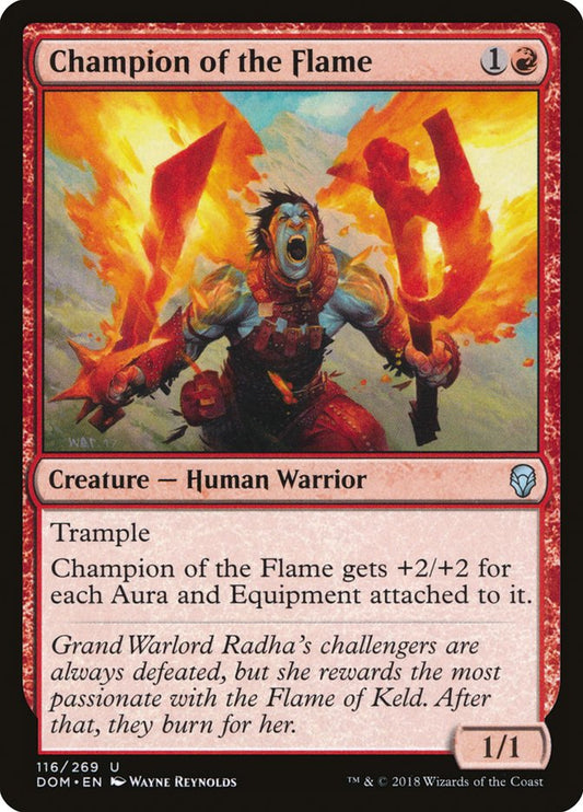 Champion of the Flame front