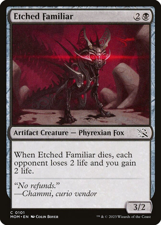 Etched Familiar front