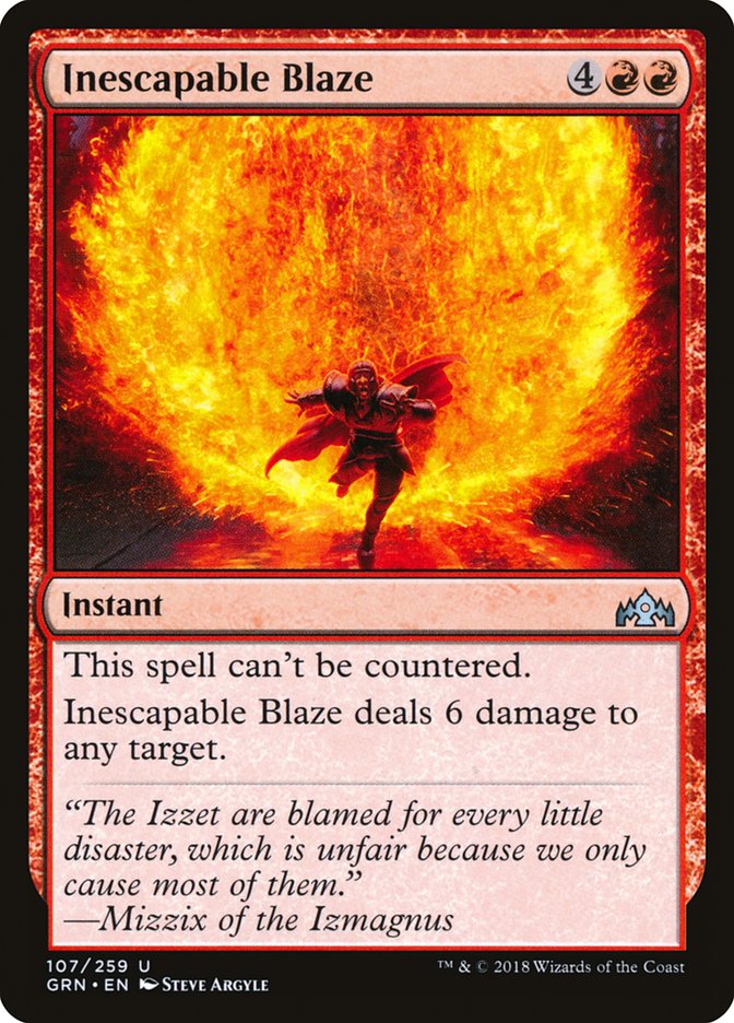 Inescapable Blaze front