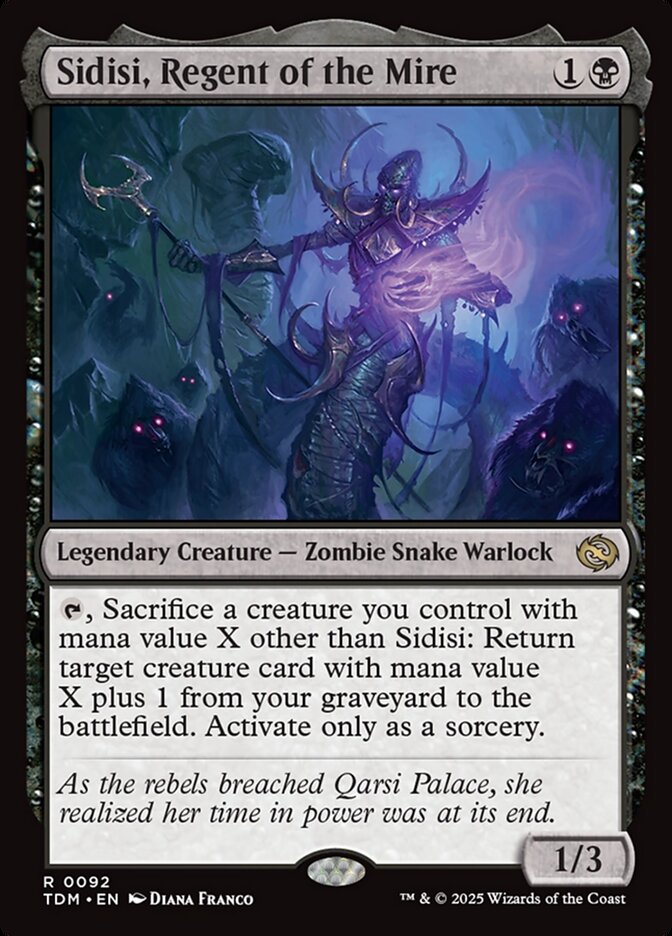 Sidisi, Regent of the Mire front