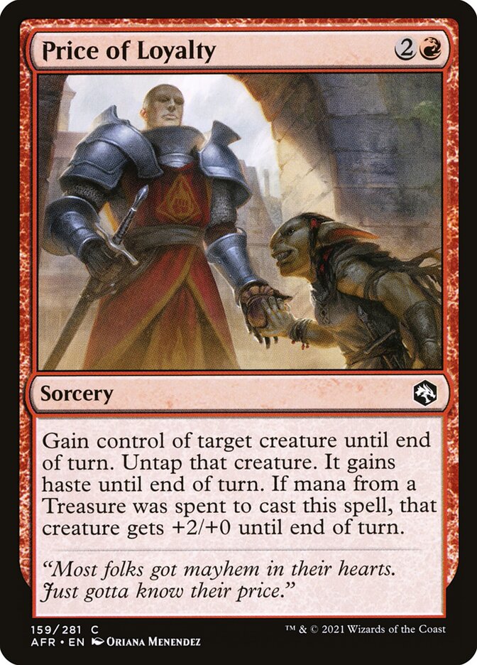 Price of Loyalty front