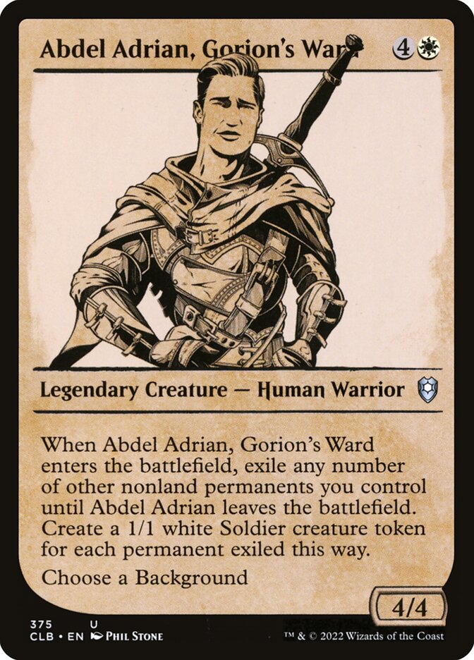 Abdel Adrian, Gorion's Ward front