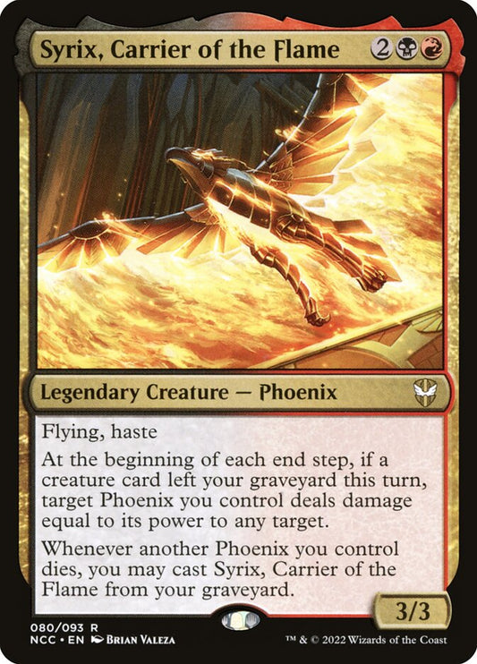 Syrix, Carrier of the Flame front