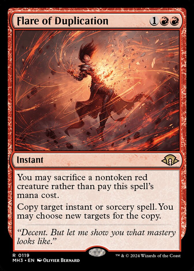 Flare of Duplication front