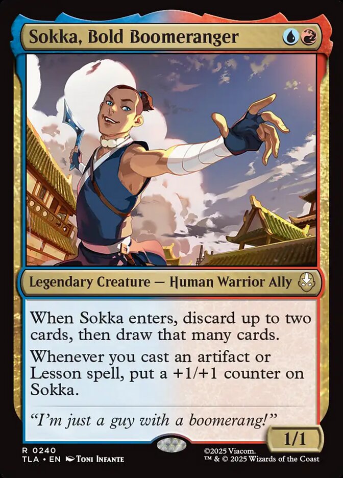 Sokka, Bold Boomeranger front