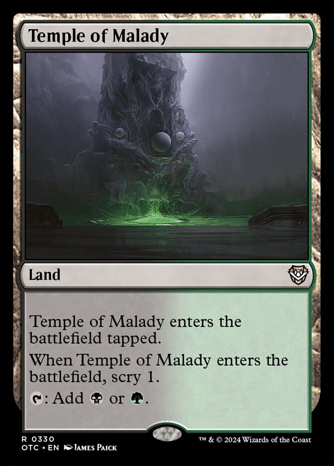 Temple of Malady front