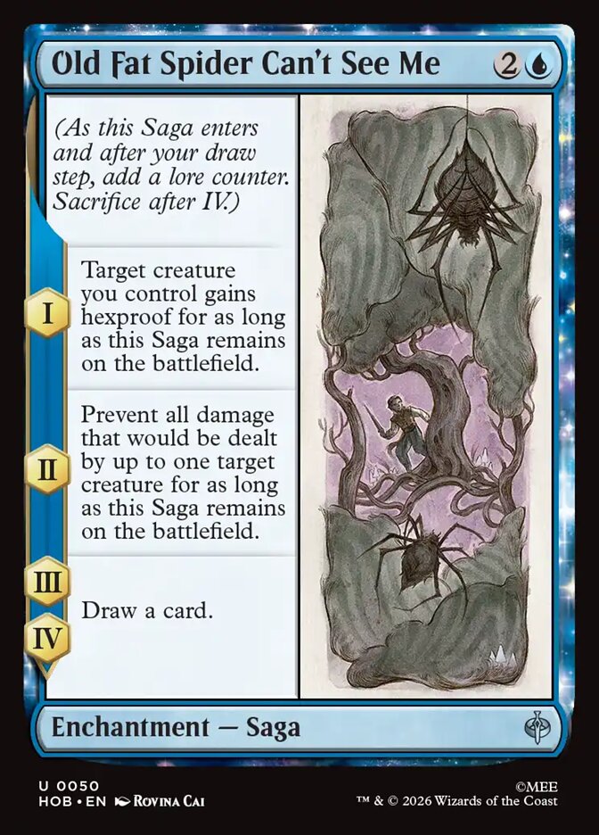 Old Fat Spider Can't See Me front