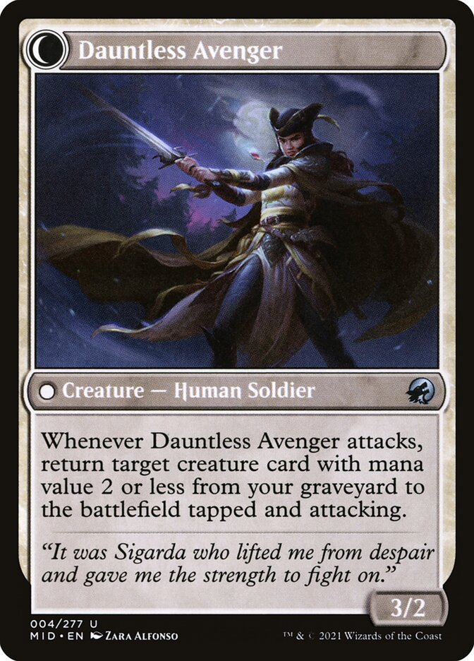 Bereaved Survivor // Dauntless Avenger back