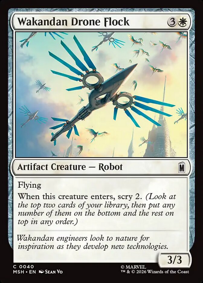 Wakandan Drone Flock front