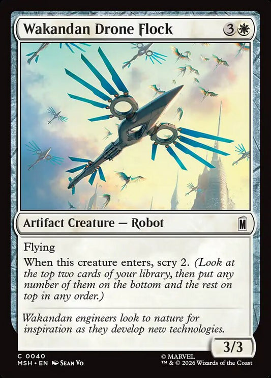 Wakandan Drone Flock front