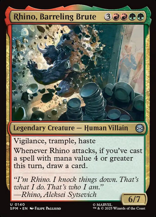 Rhino, Barreling Brute front