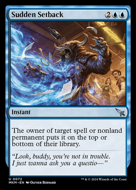 Sudden Setback front