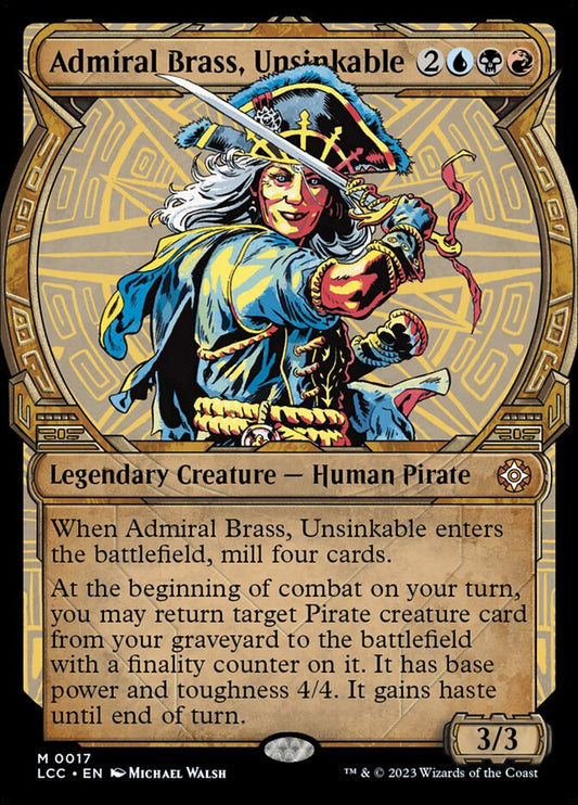 Admiral Brass, Unsinkable front