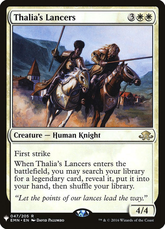 Thalia's Lancers front