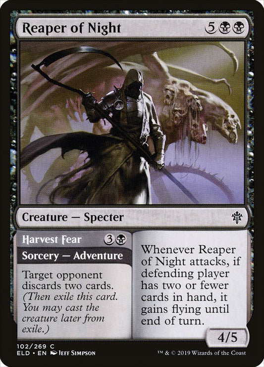 Reaper of Night // Harvest Fear back