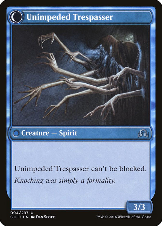 Uninvited Geist // Unimpeded Trespasser back