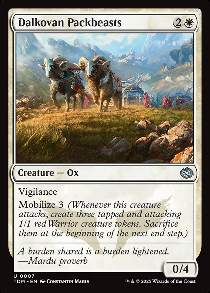Dalkovan Packbeasts front