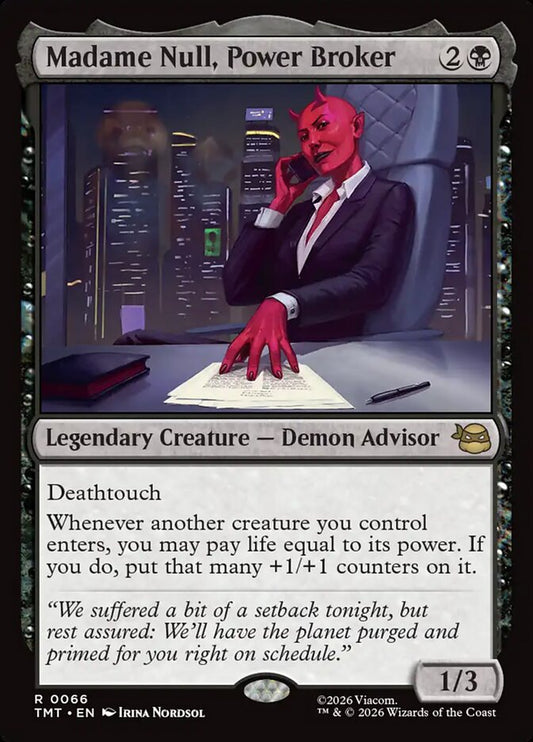 Madame Null, Power Broker front
