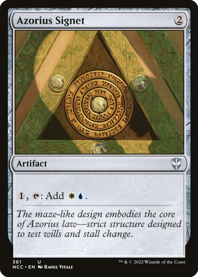 Azorius Signet front