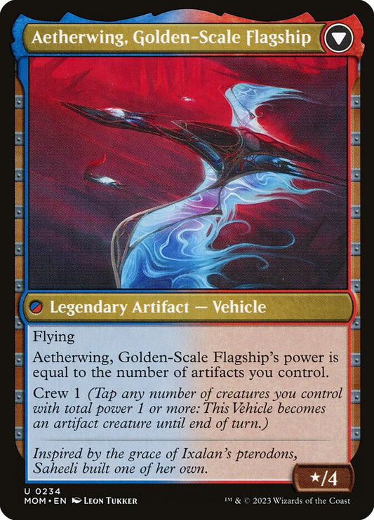 Invasion of Kaladesh // Aetherwing, Golden-Scale Flagship back