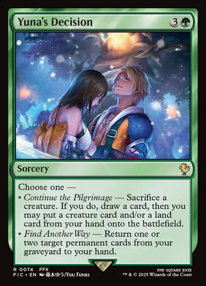 Yuna's Decision front