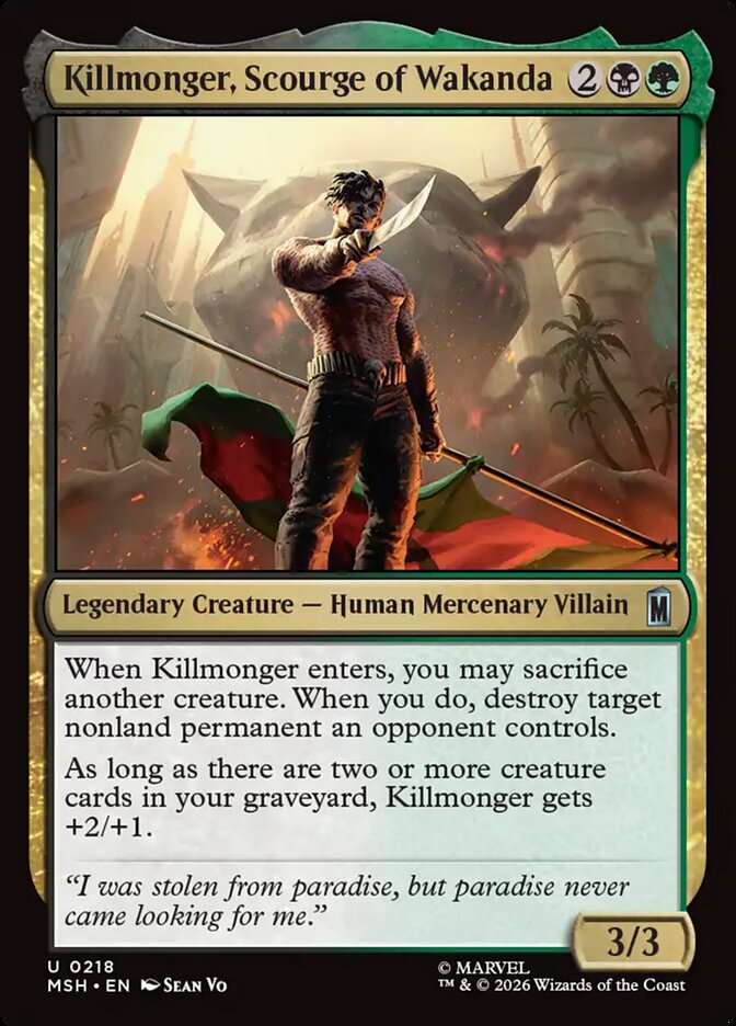 Killmonger, Scourge of Wakanda front
