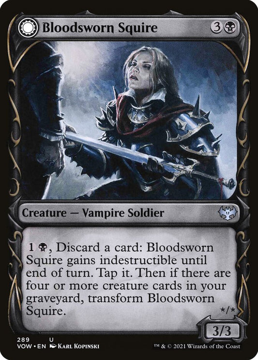 Bloodsworn Squire // Bloodsworn Knight front