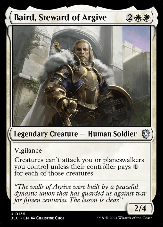 Baird, Steward of Argive front