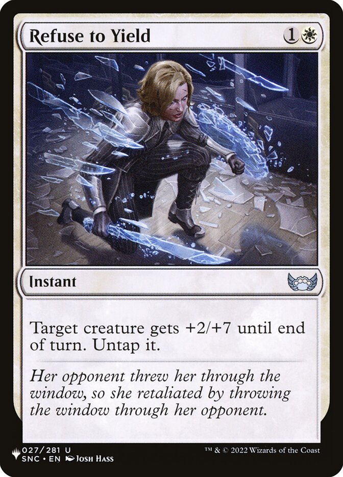 Refuse to Yield front