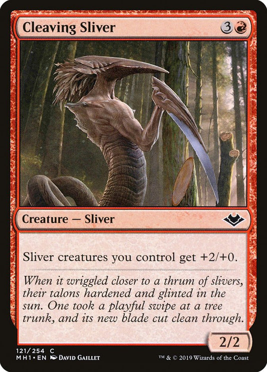 Cleaving Sliver front