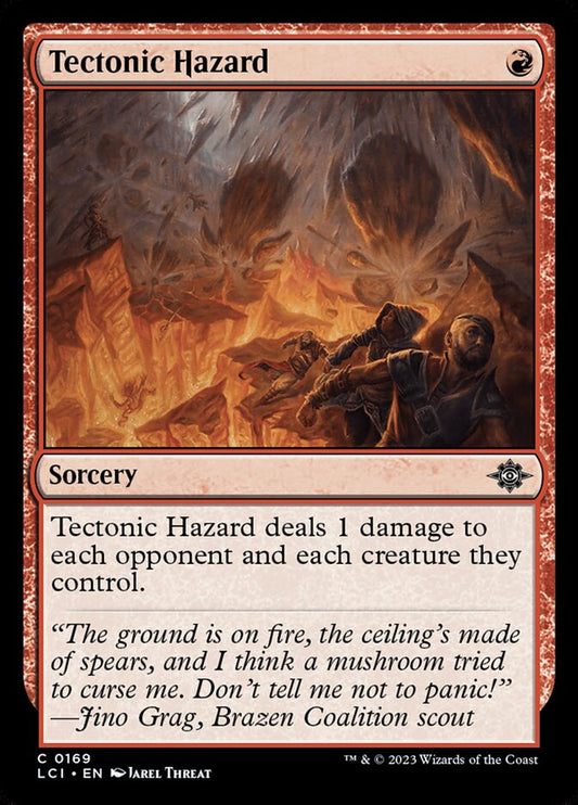 Tectonic Hazard front