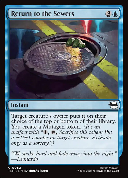 Return to the Sewers front