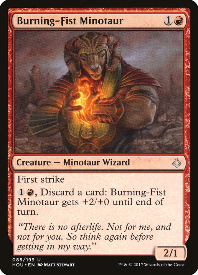 Burning-Fist Minotaur front
