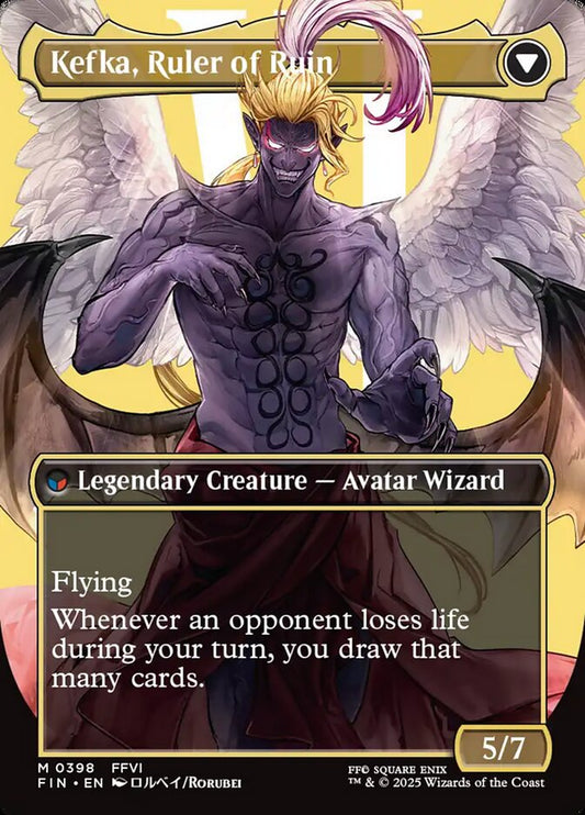 Kefka, Court Mage // Kefka, Ruler of Ruin back