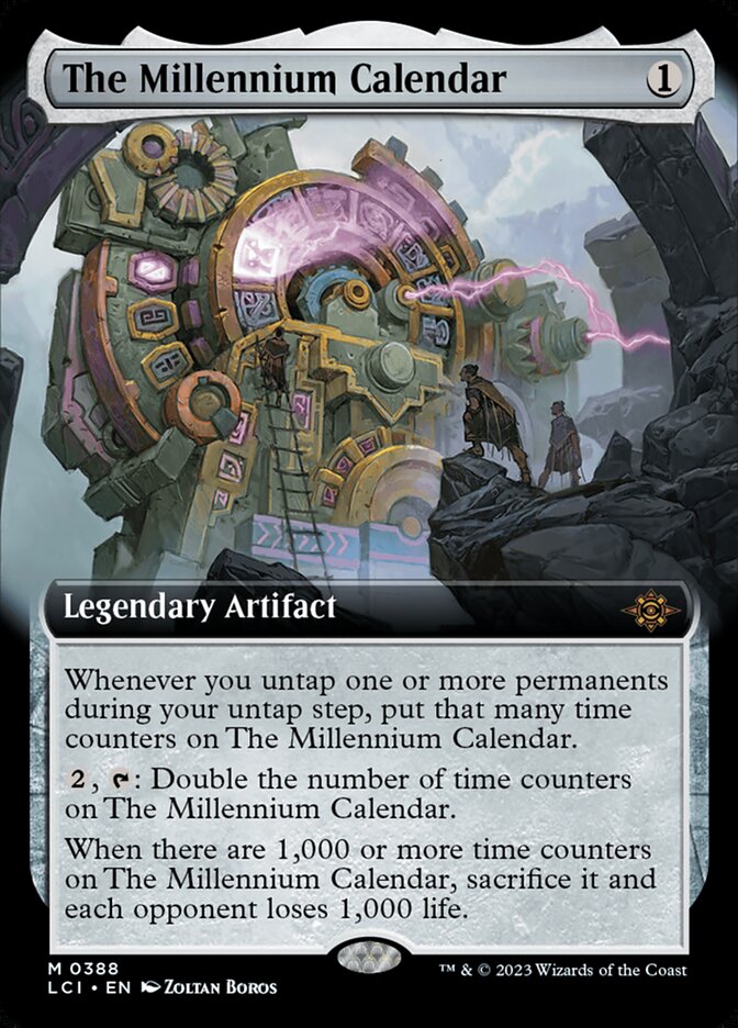 The Millennium Calendar front