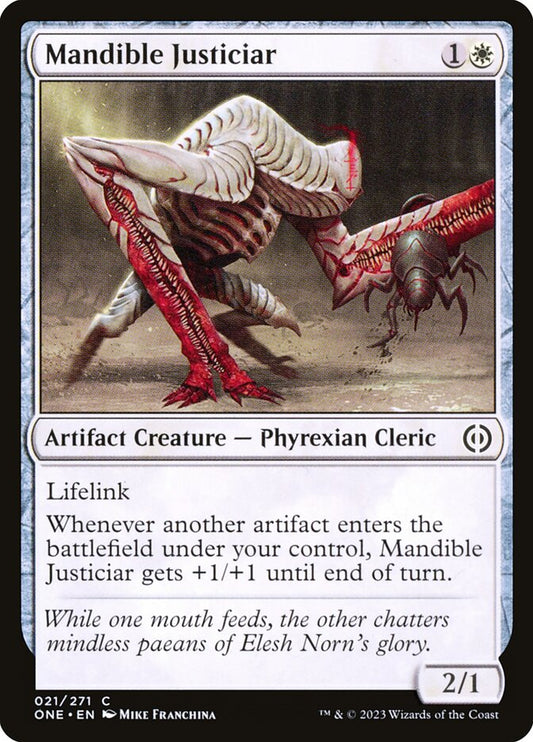 Mandible Justiciar front