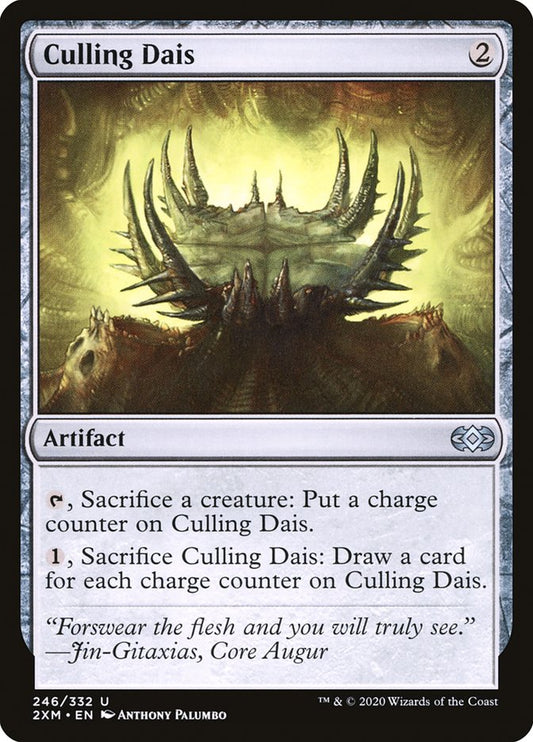 Culling Dais front