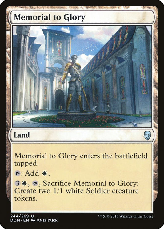 Memorial to Glory front