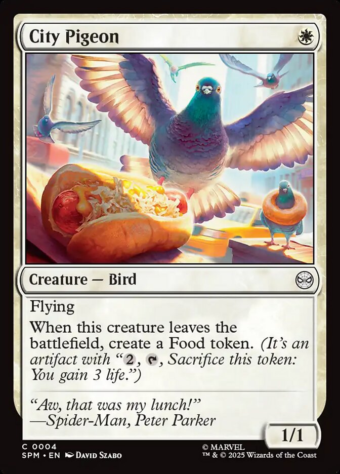 City Pigeon front