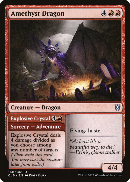 Amethyst Dragon // Explosive Crystal back