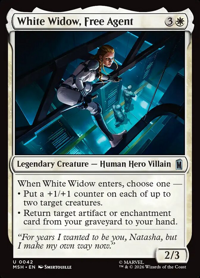 White Widow, Free Agent front