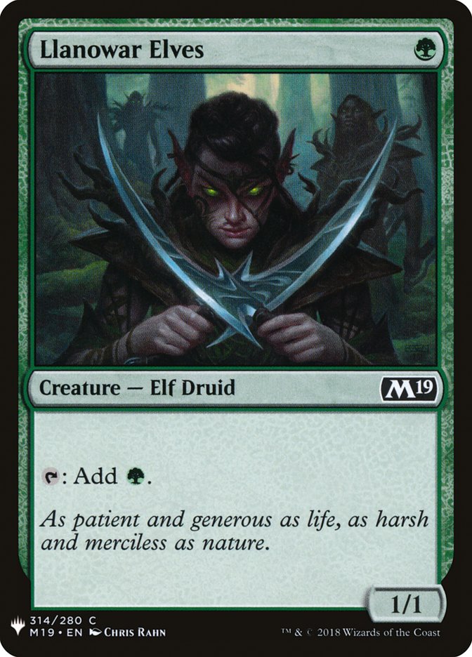 Llanowar Elves front