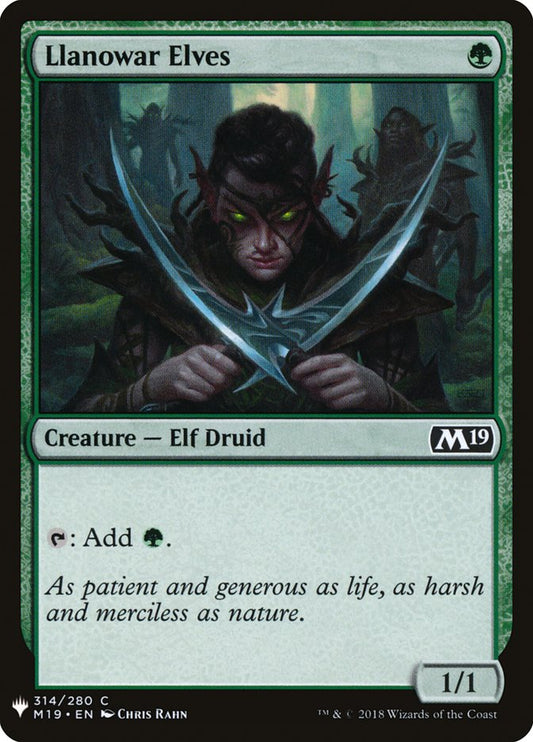 Llanowar Elves front
